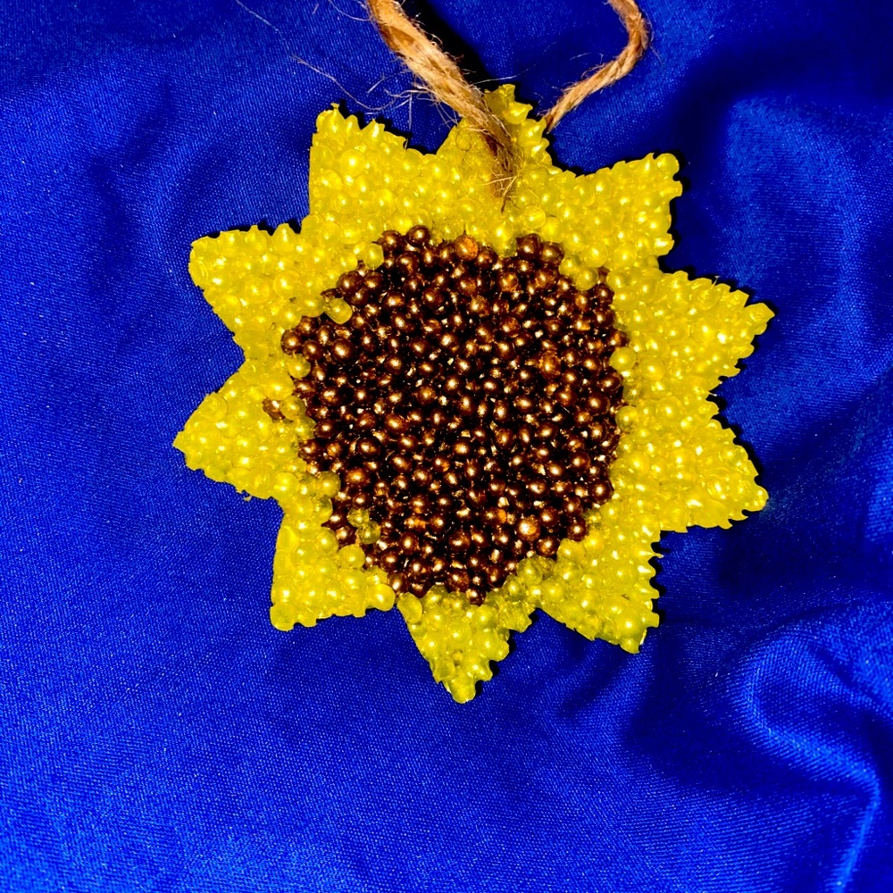 Sunflower car freshie